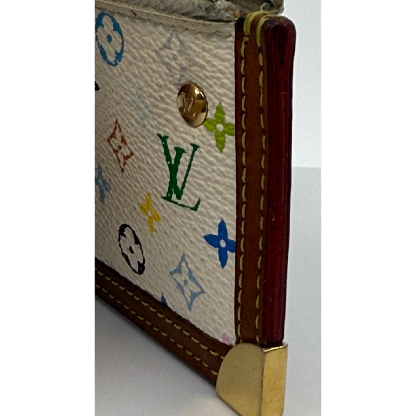 Louis Vuitton Multicolor Monogram Key Pouch - Authentic - Aftermarket Chain