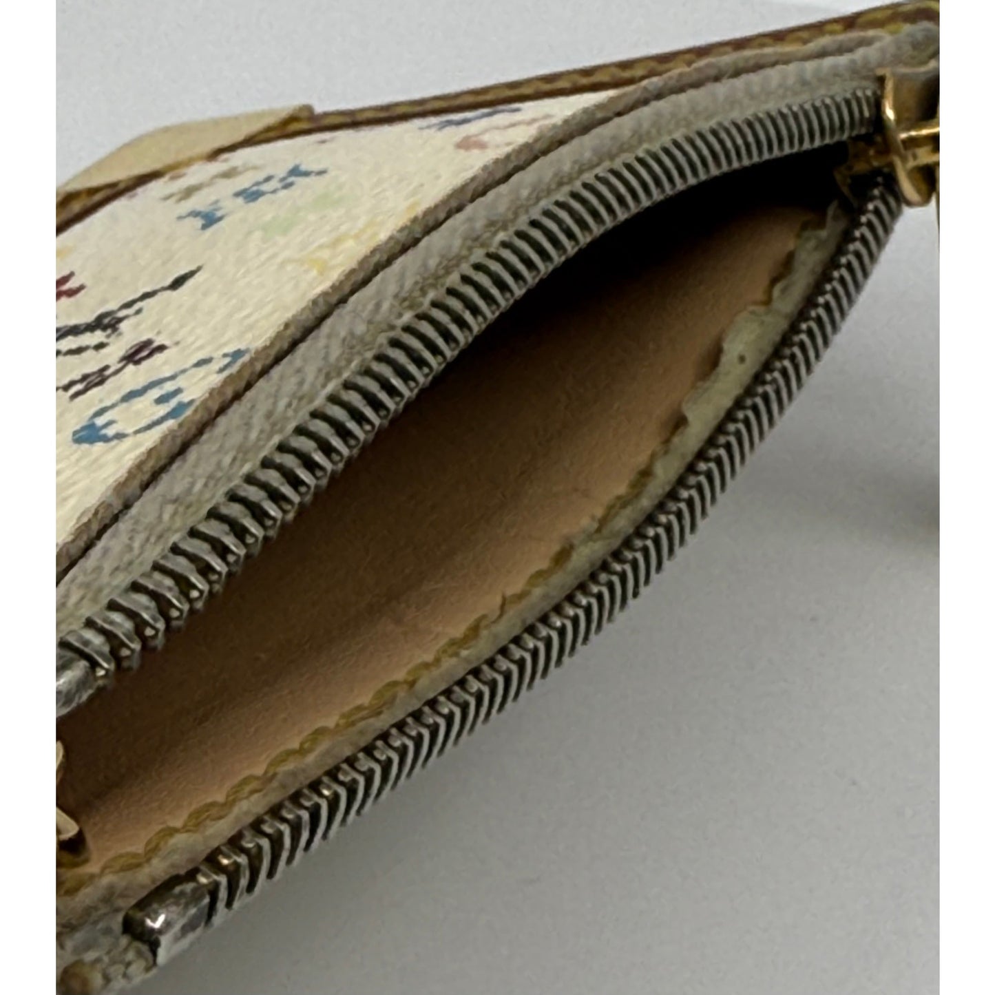 Louis Vuitton Multicolor Monogram Key Pouch - Authentic - Aftermarket Chain