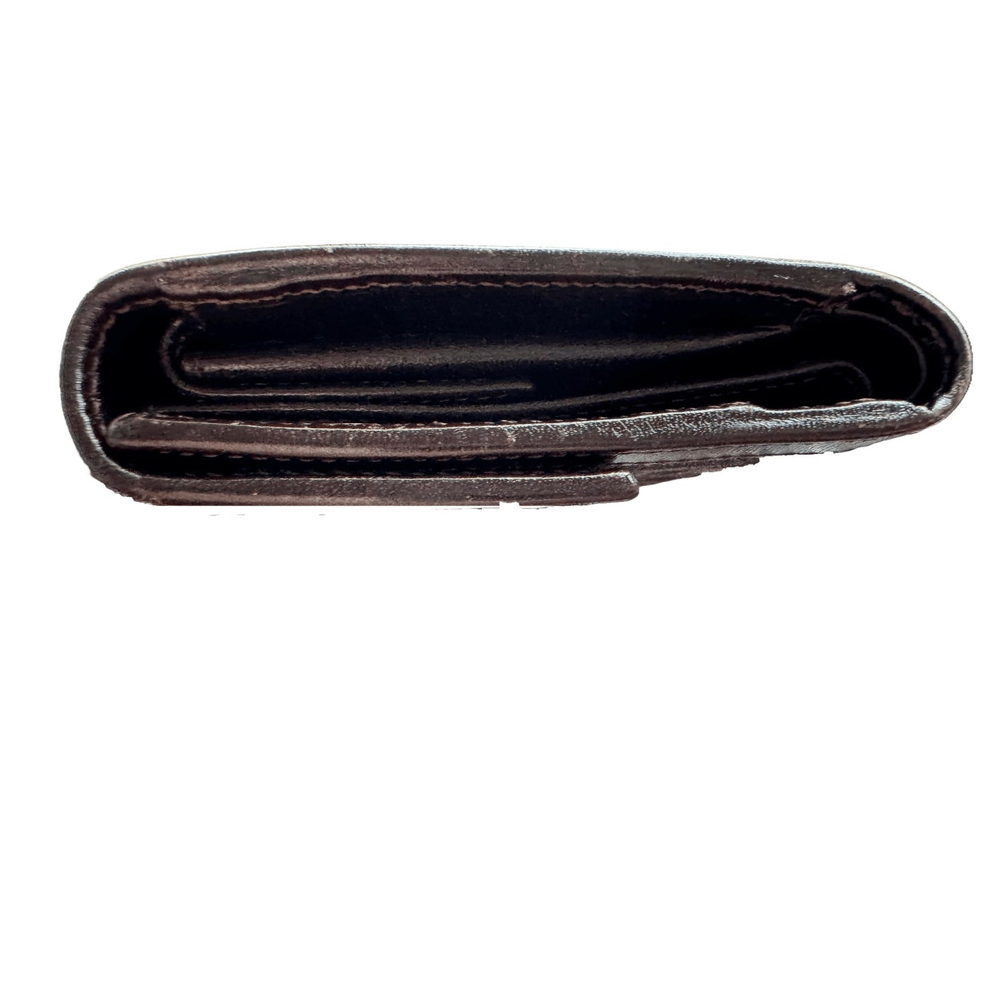 Fendi Zucca Monogram Bifold Wallet - Brown/Black Canvas with Leather Trim