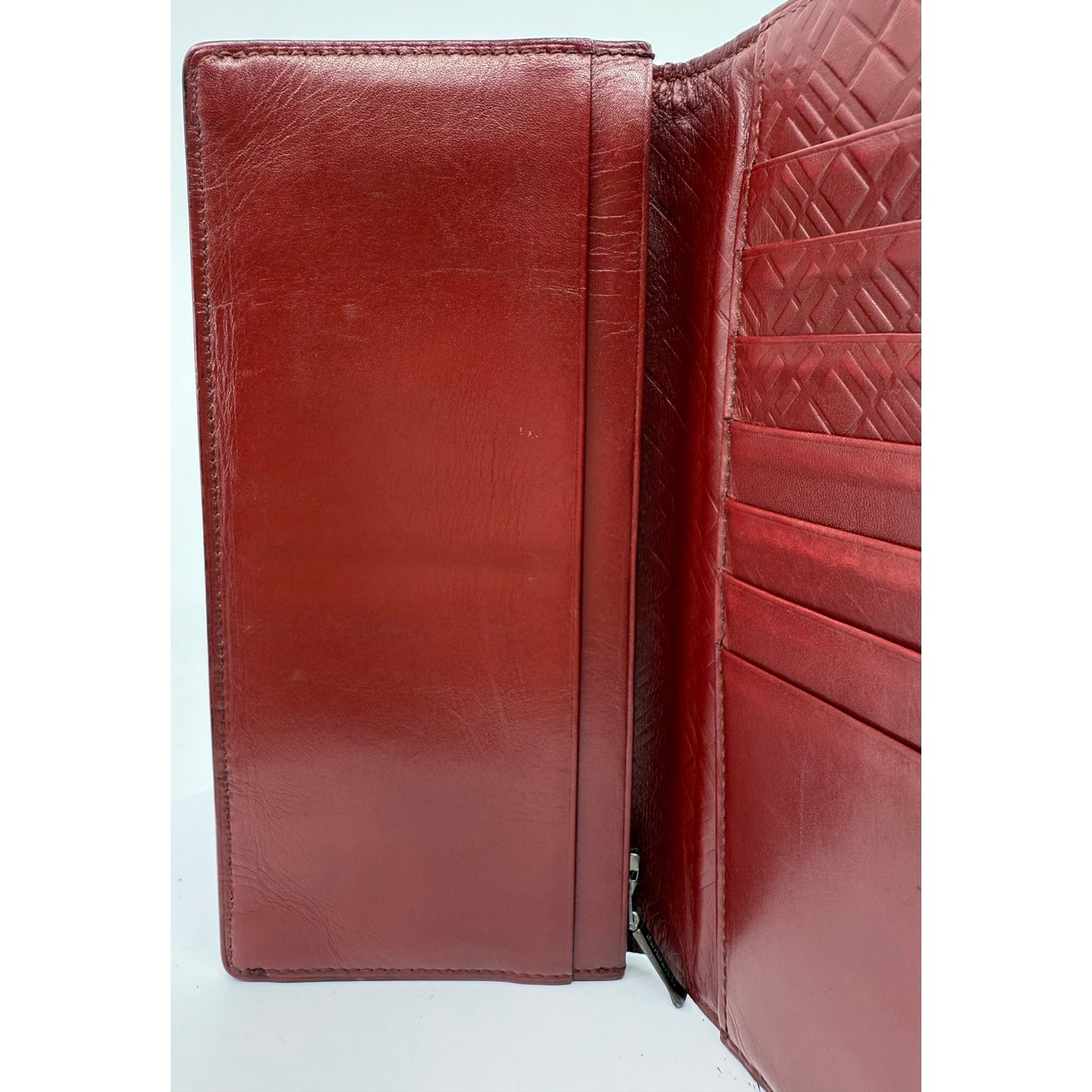 Authentic Burberry Black Label Long Wallet in classic black leather
