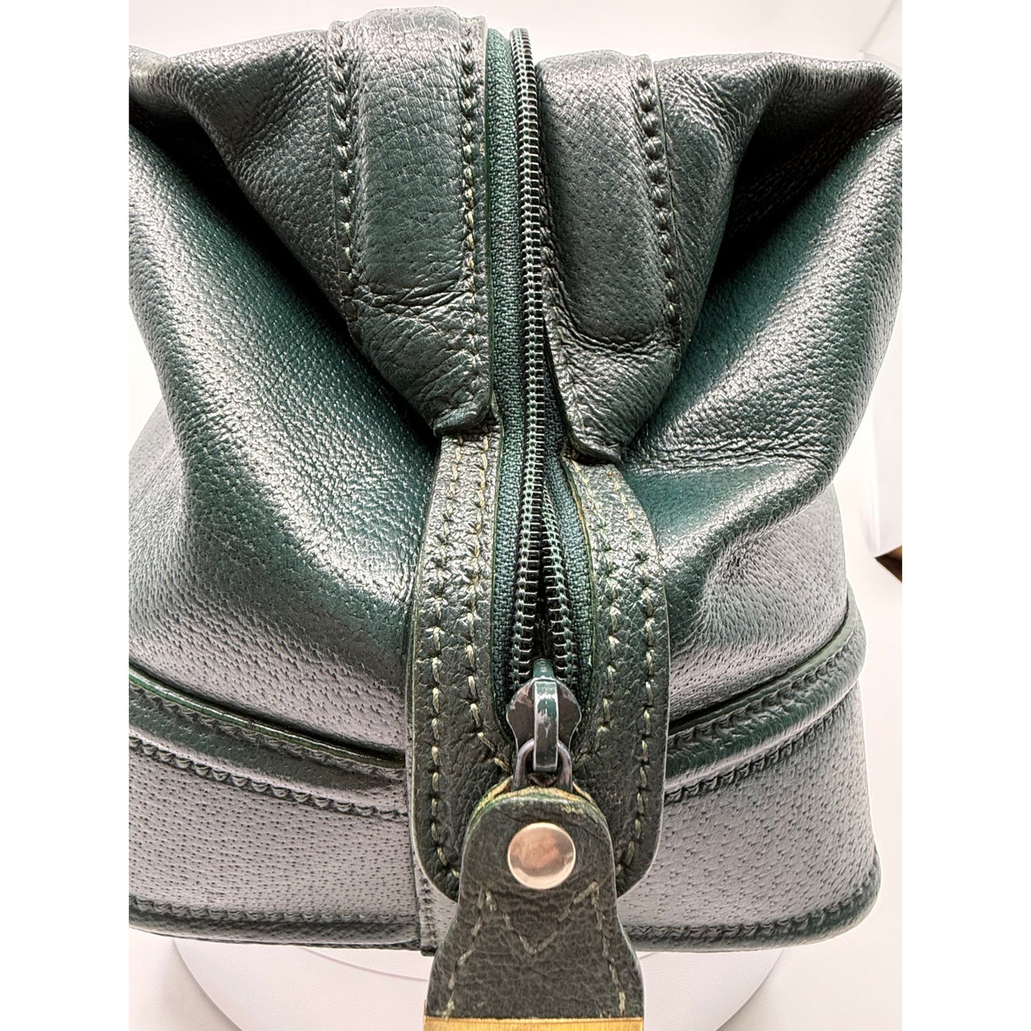 Authentic Vintage Gucci Green Leather Doctor’s Bag