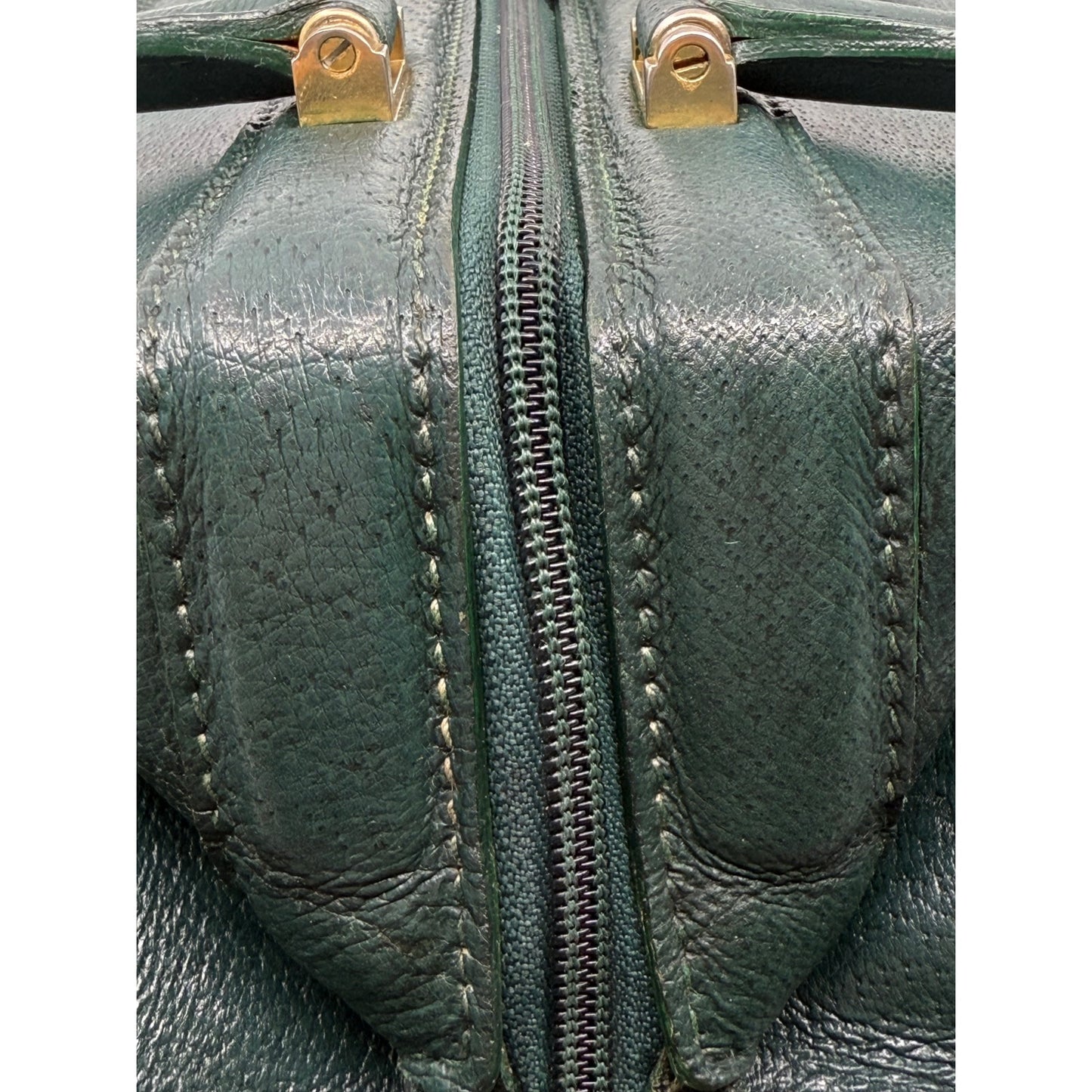 Authentic Vintage Gucci Green Leather Doctor’s Bag