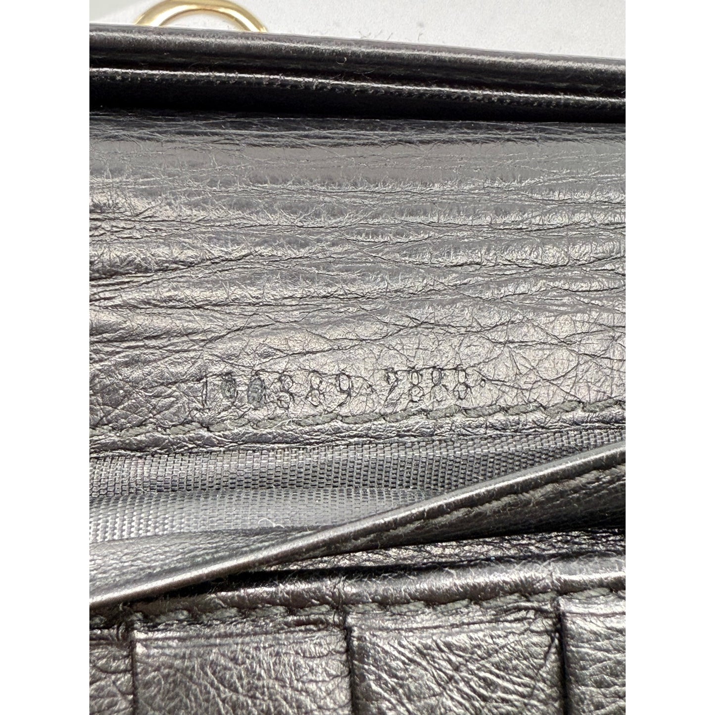 Authentic Gucci Black Leather Continental Wallet w/ ‘G’ Clasp