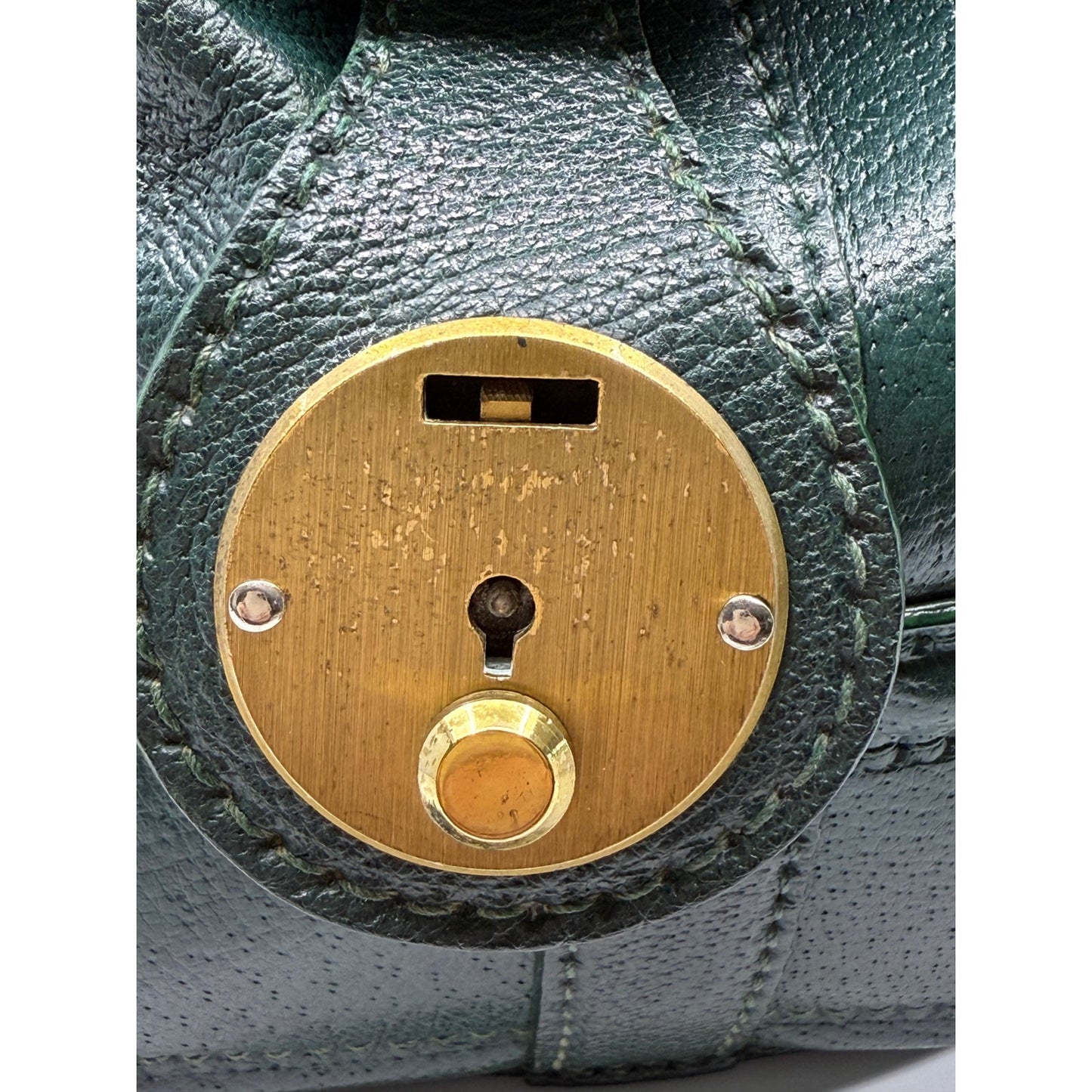 Authentic Vintage Gucci Green Leather Doctor’s Bag