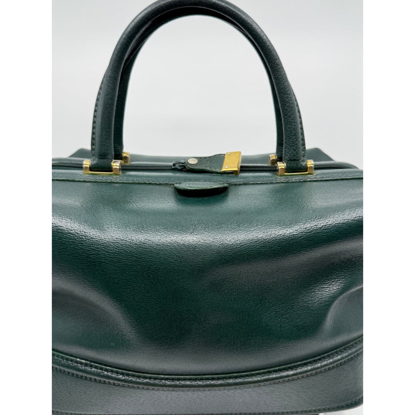 Authentic Vintage Gucci Green Leather Doctor’s Bag