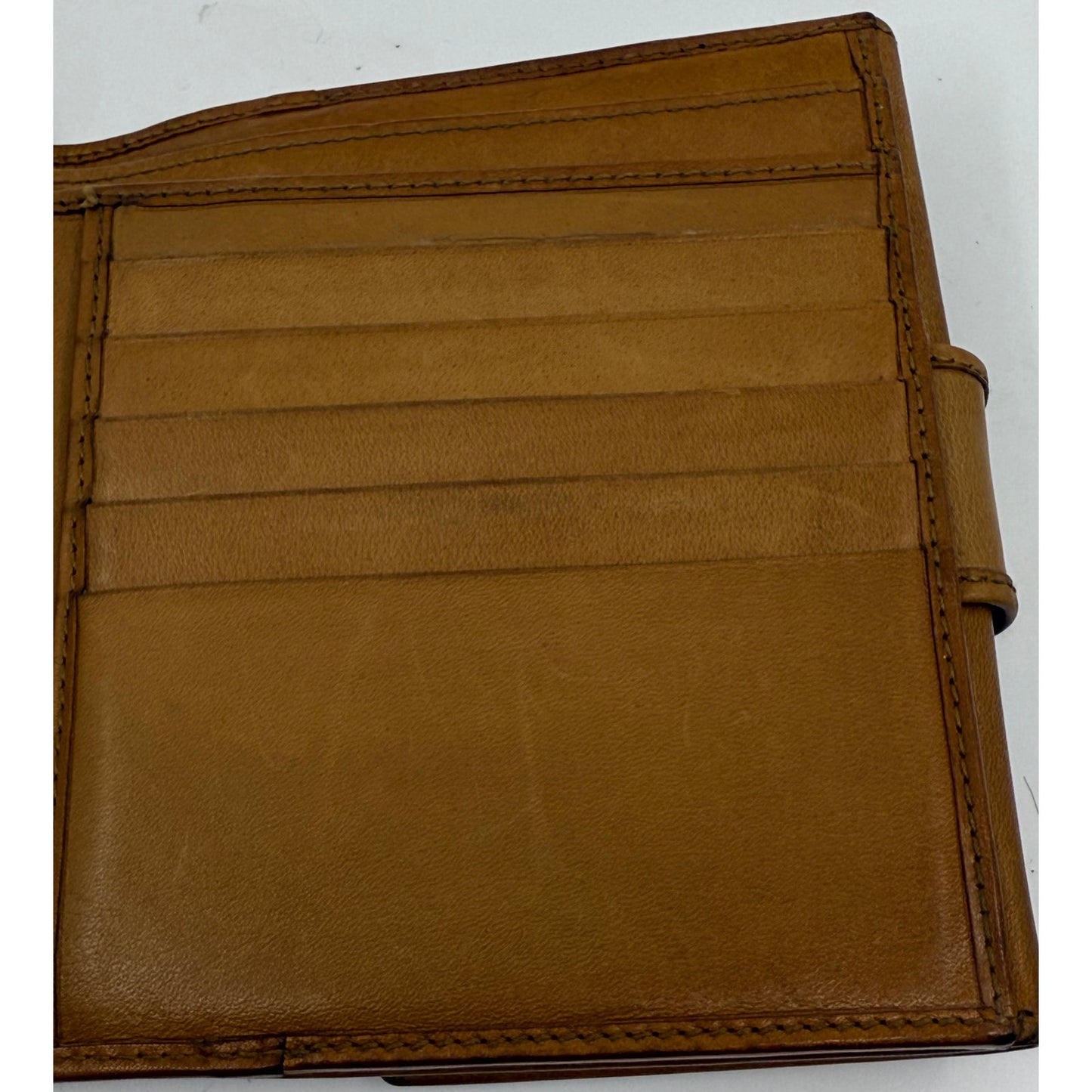 Authentic Gucci Vintage Leather Bifold Wallet with Web Stripe Detail