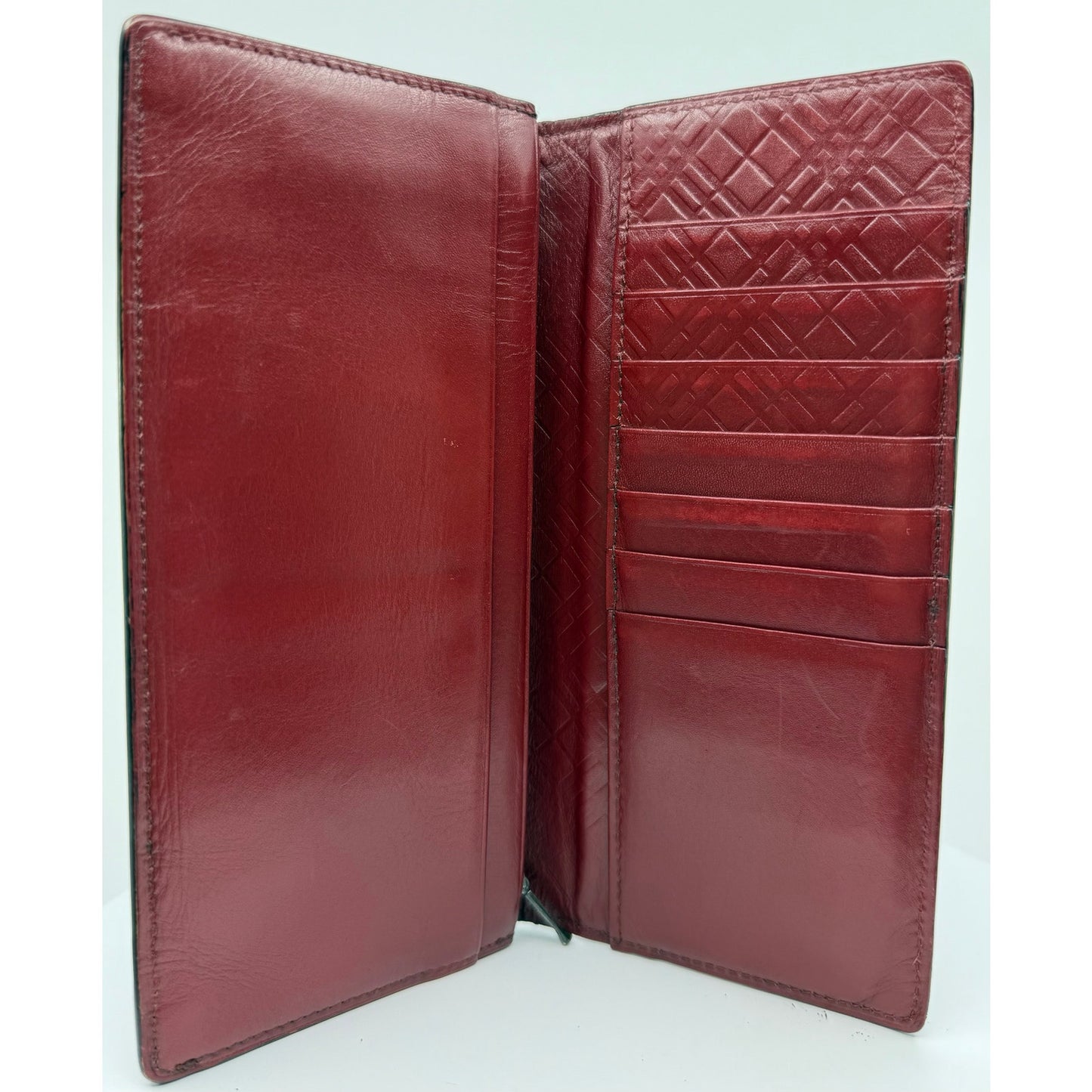 Authentic Burberry Black Label Long Wallet in classic black leather
