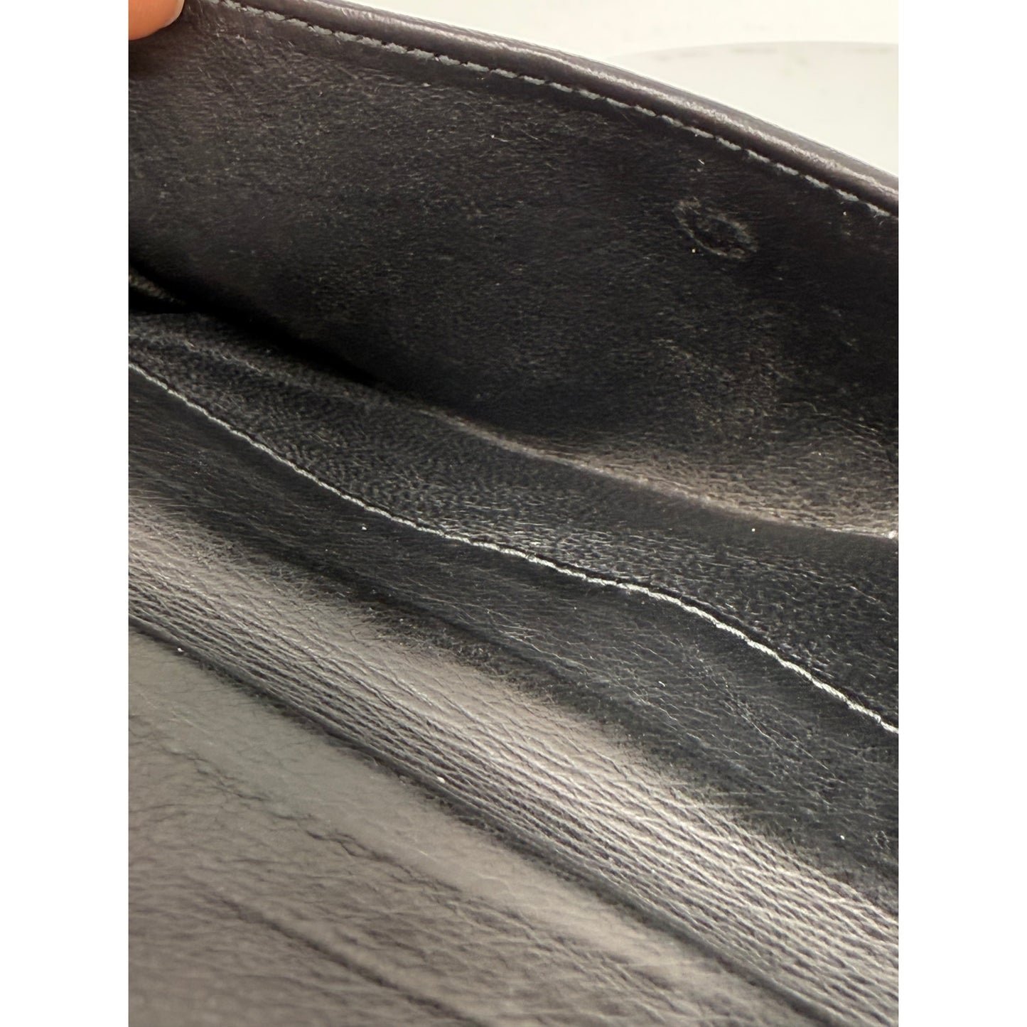 Authentic Gucci Black Leather Continental Wallet w/ ‘G’ Clasp