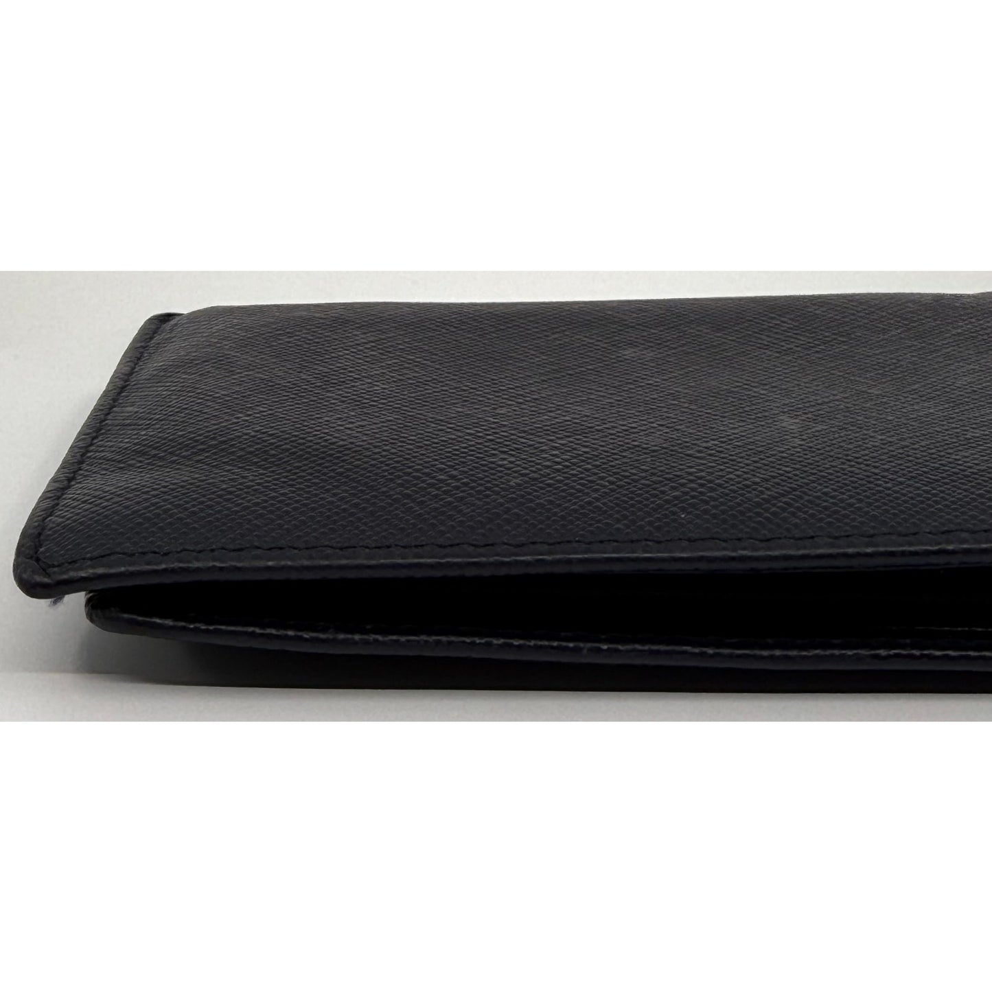 Authentic Prada Saffiano Leather Bifold Wallet - Navy Blue