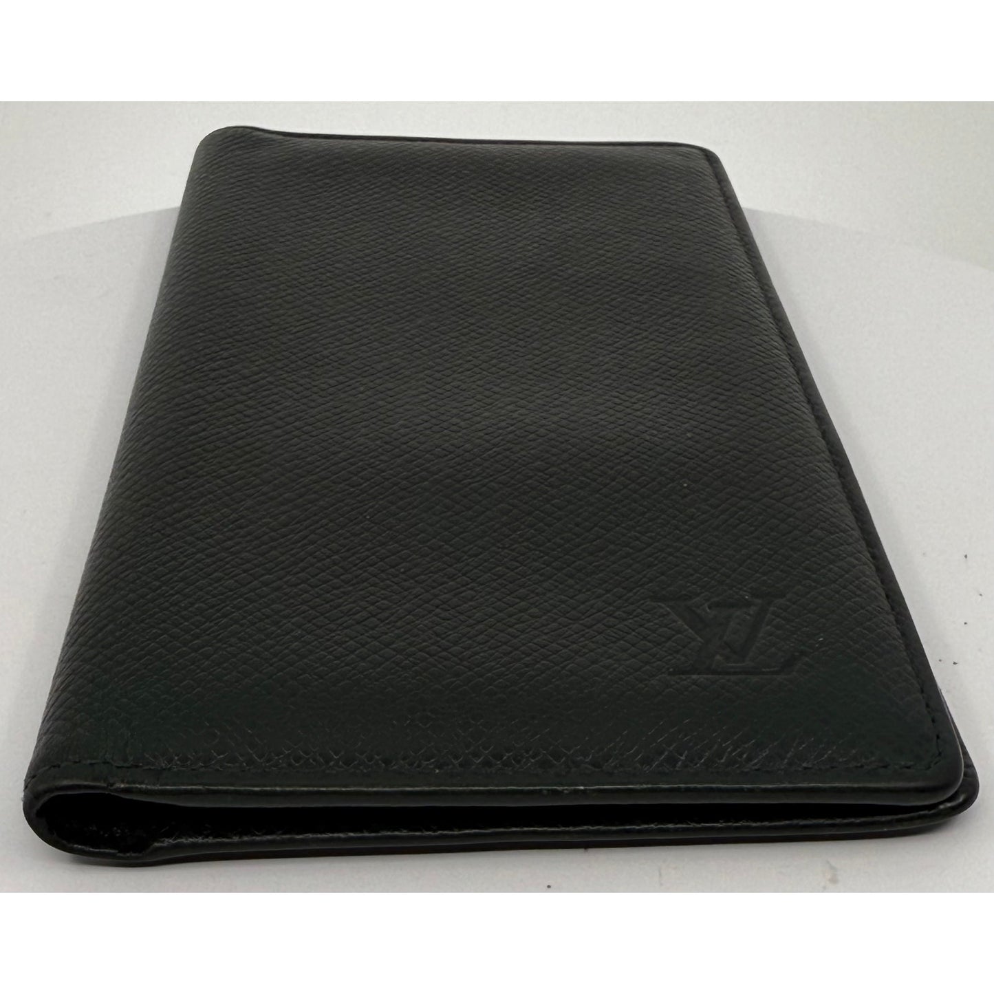 Authentic Louis Vuitton Taiga Leather Long Wallet - Green