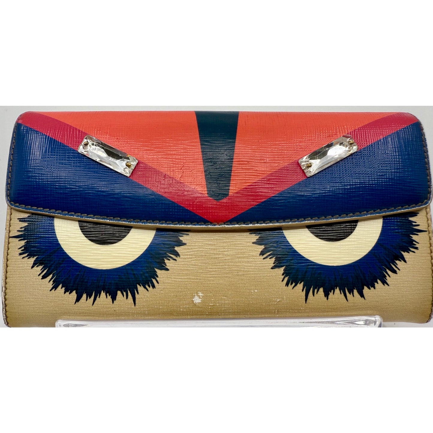 Fendi Monster Eyes Wallet - Authentic - Vibrant & Unique!