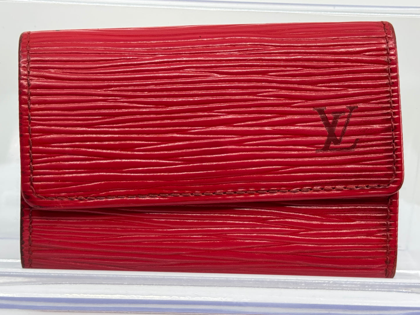 Louis Vuitton Red Epi Leather 6-Key Holder