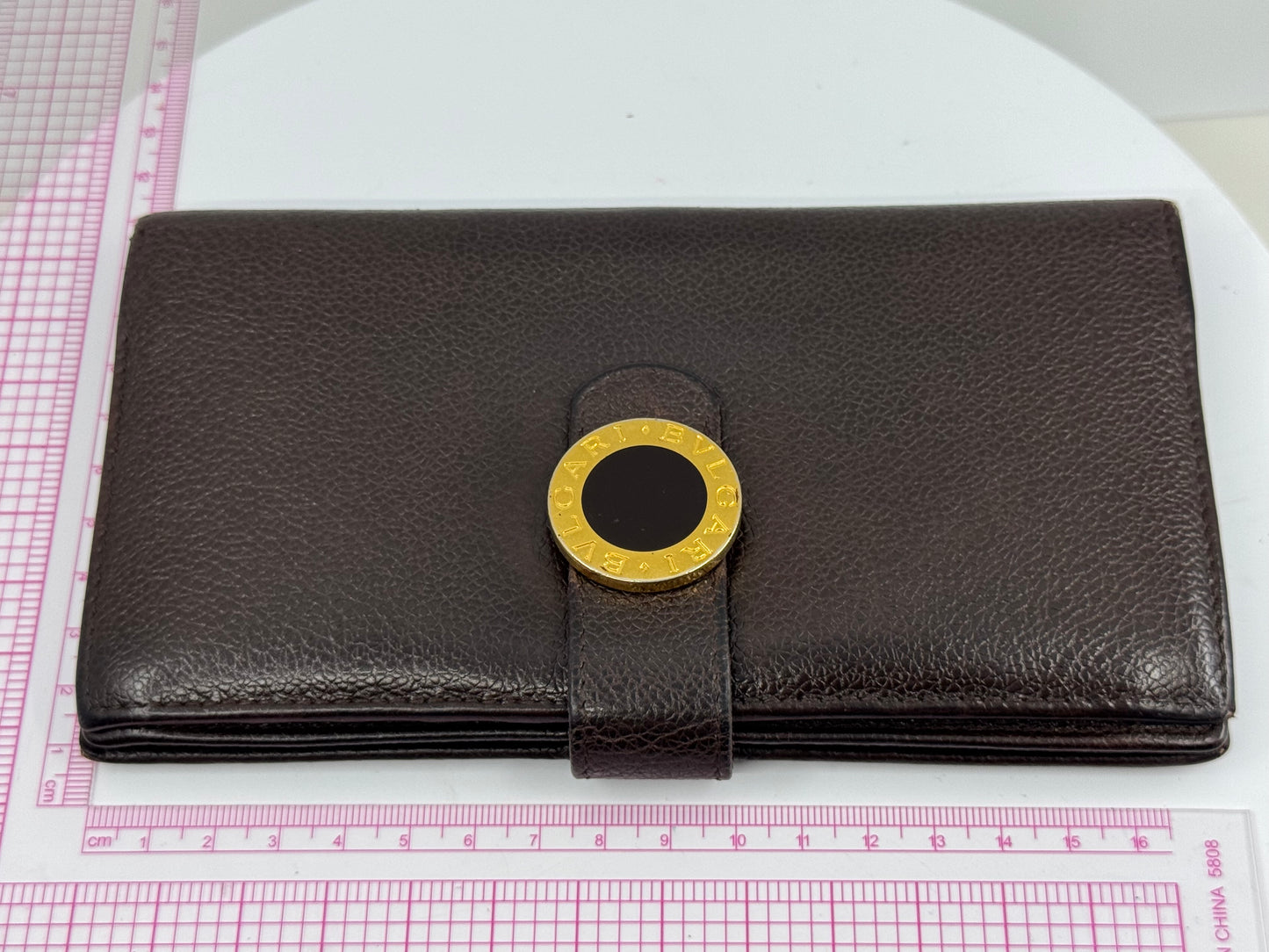 Bvlgari Continental Wallet with Gold & Onyx Detail